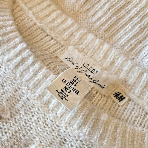 H&M, Ivory coloured open knit cozy sweater - Picture 11 of 11